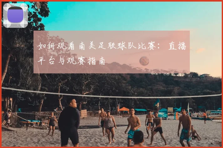 如何观看南美足联球队比赛:直播平台与观赛指南